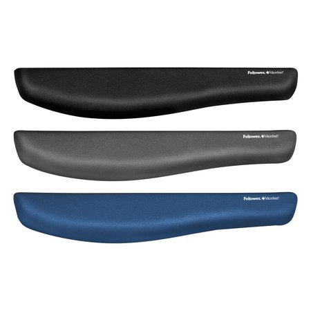 Fellowes Keyboard Wrist Rest, Blue, 18-1/8x3-3/16" FEL9287401